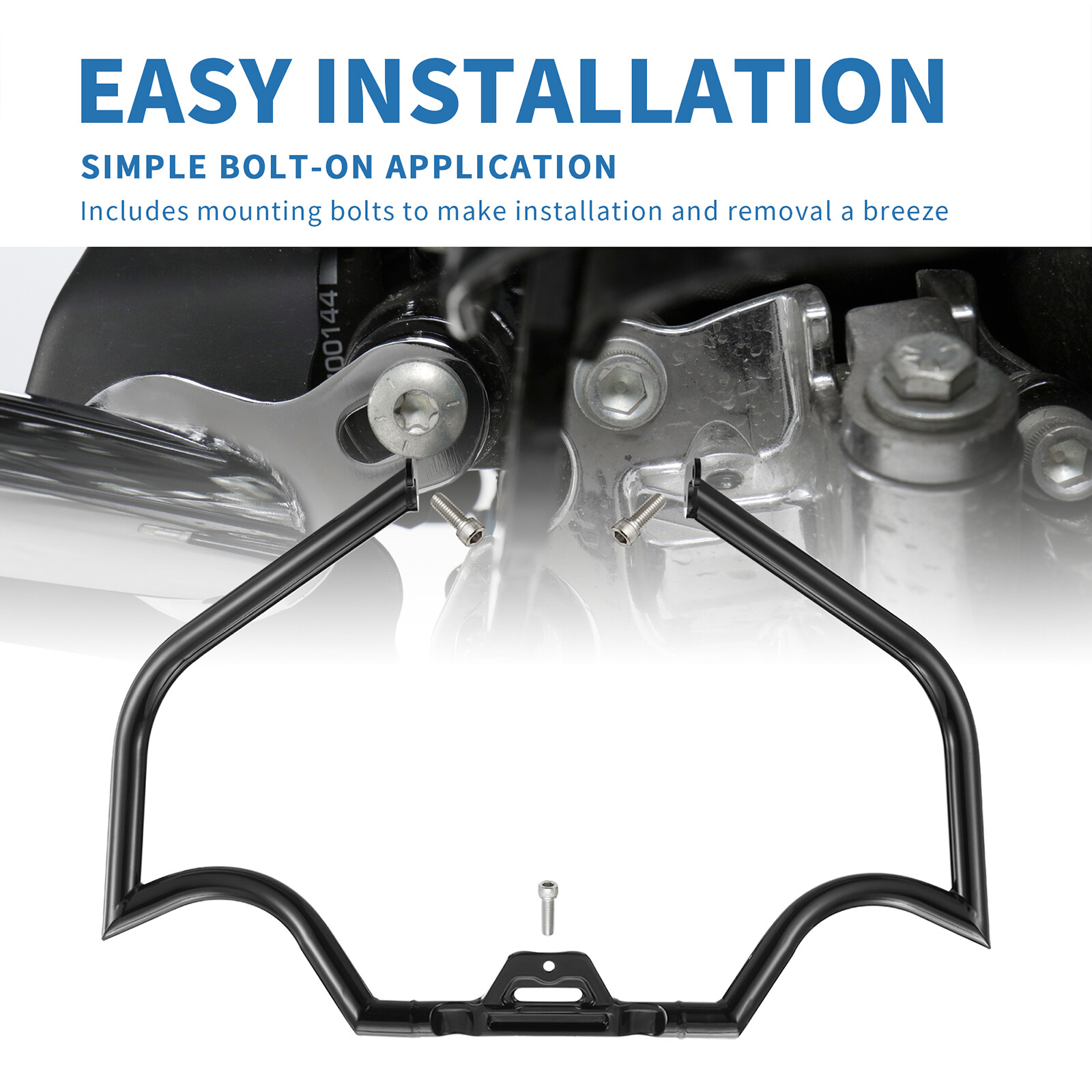 Engine Guard Highway Meathook Crash Bar for Harley Softail 2018-2023 Black