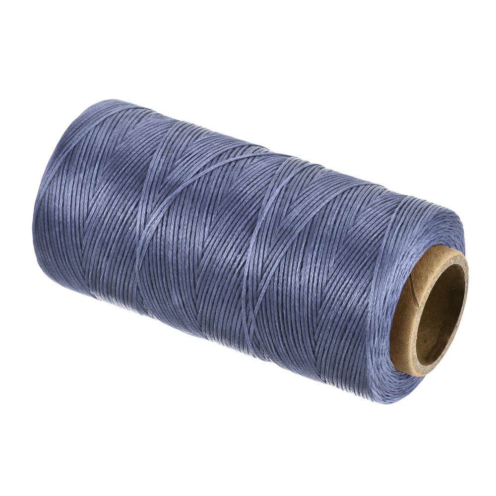 197 Yard 1mm 210D Flat Waxed Thread Polyester, Gray Blue