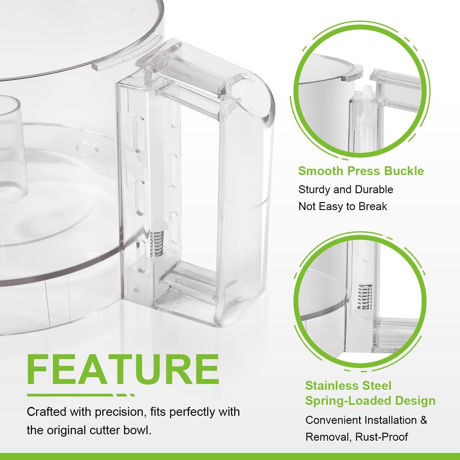 112203 Food Processor 3 Quart Clear Bowl for Robot Coupe R2 R2B #1-4 R2N #1-3