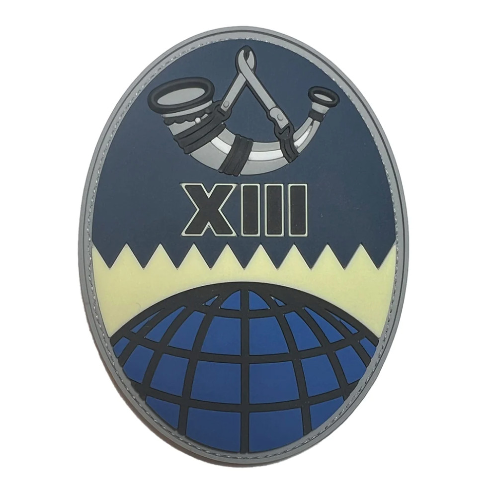 GENUINE U.S. SPACE FORCE PVC PATCH 13TH SPACE WARNING SQUADRON WITH HOOK