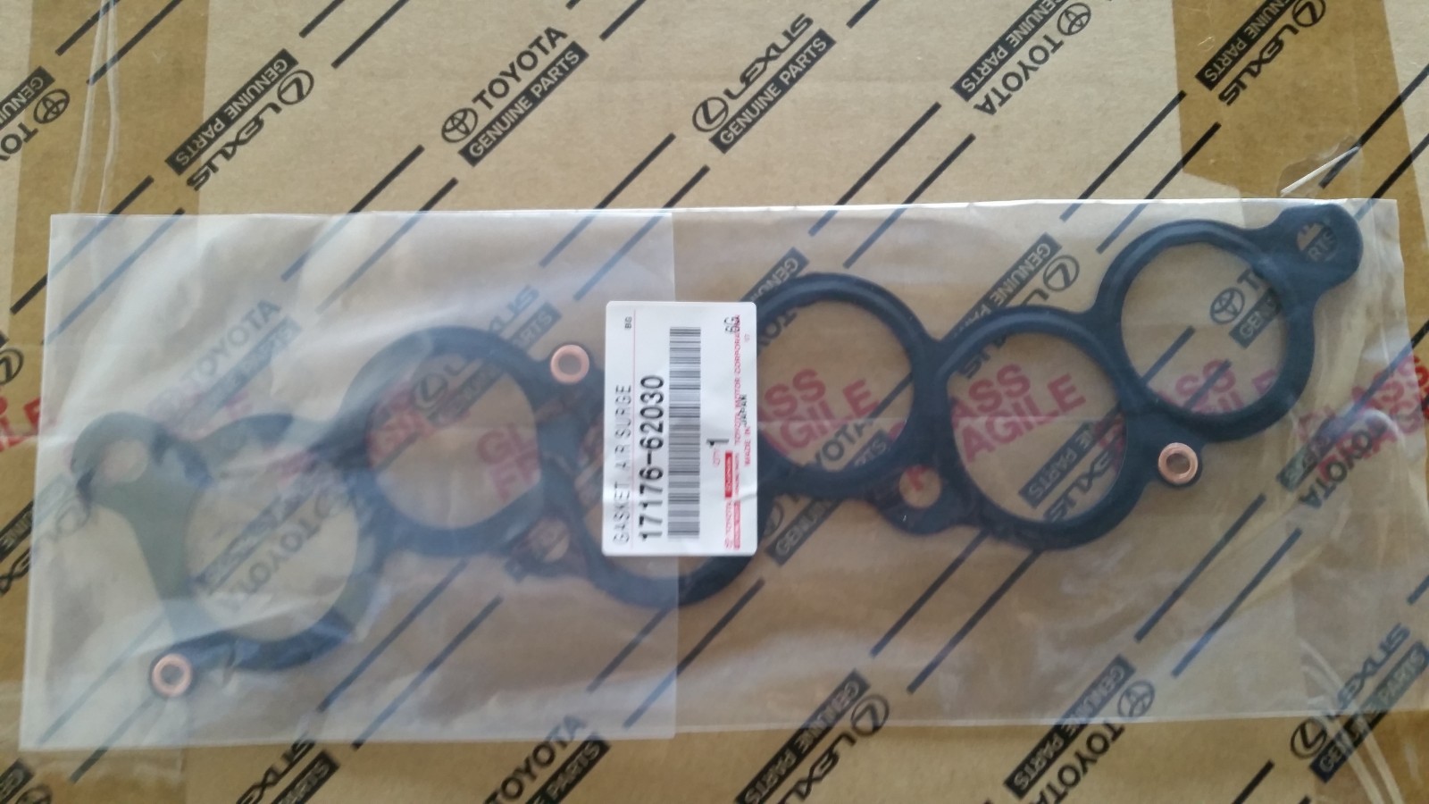 NEW TOYOTA LEXUS GENUINE AIR SURGE TANK TO INTAKE MANIFOLD GASKET 17176-62030