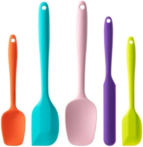 5 Piece Silicone Spatula Set Multicolor