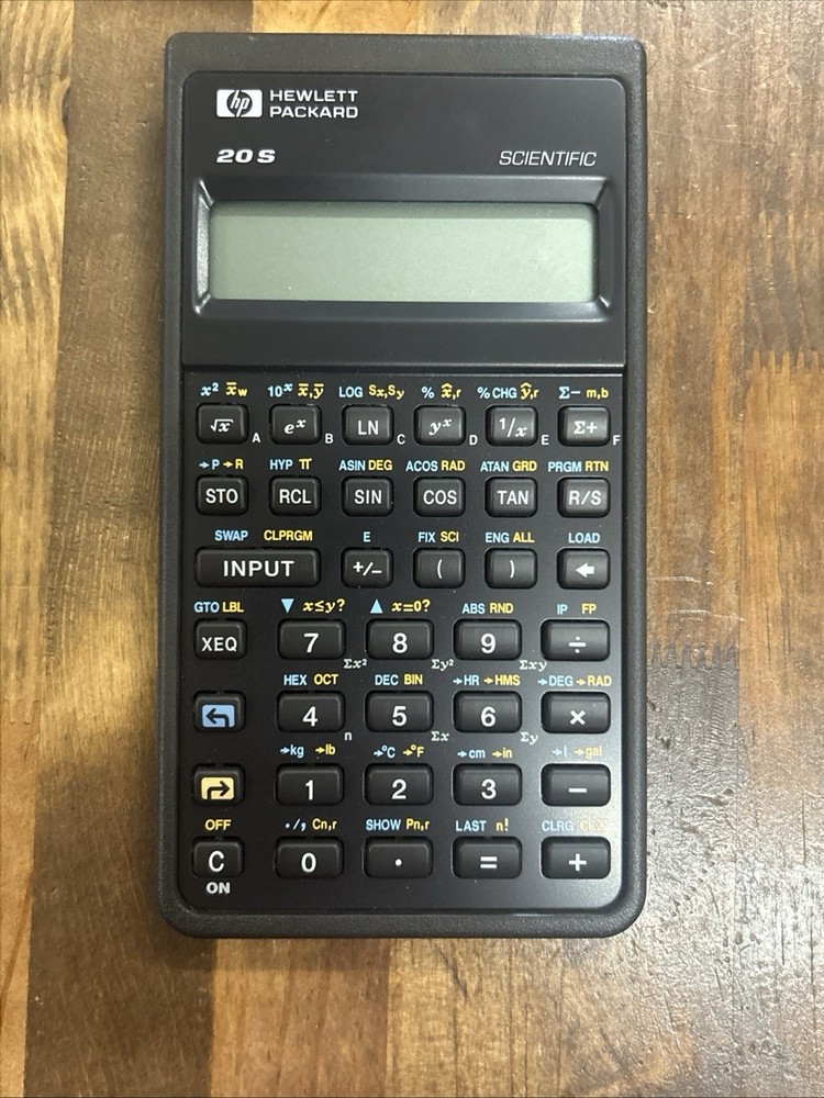 HP Hewlett Packard HP 20 S Scientific E w/ Sleeve Case Working