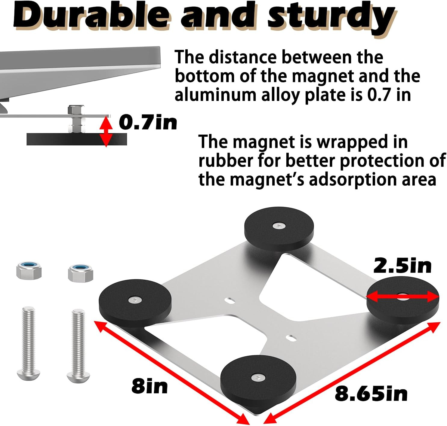 Flat Mount Kit for Starlink Mini - Roof Mount for Starlink Mini Magnetic Mount
