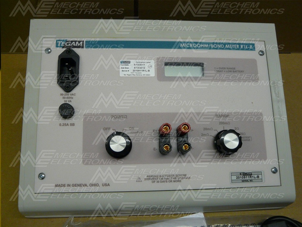 TEGAM R1L-B MicroOhm / Bond Meter. New!