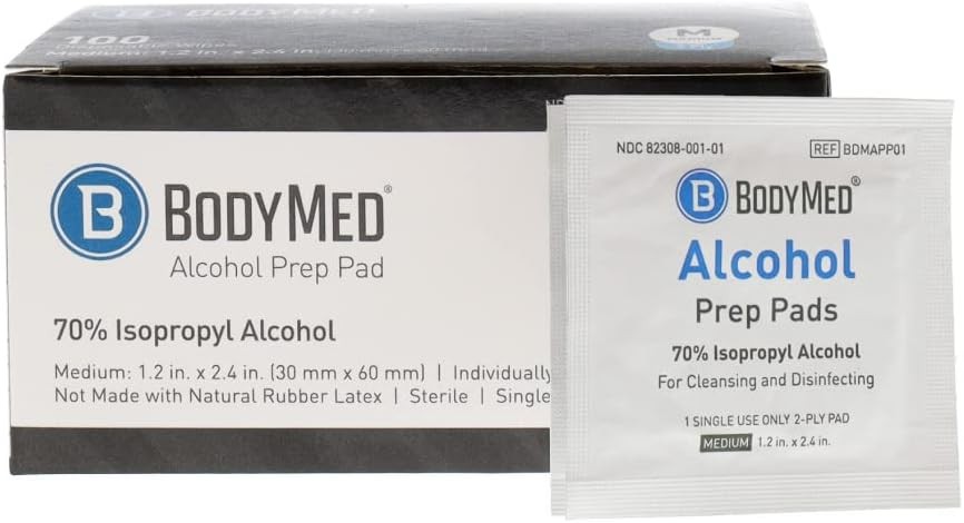 Prep Pads with 70% Isopropyl , 100 Count -