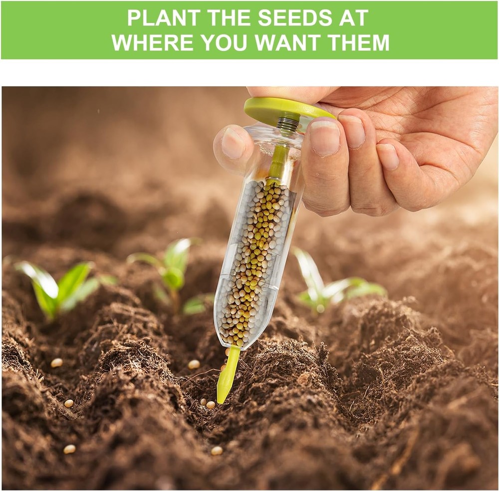 8 Pack Sowing Seed Dispenser Seeder Sower Planter Set, Handheld Mini...