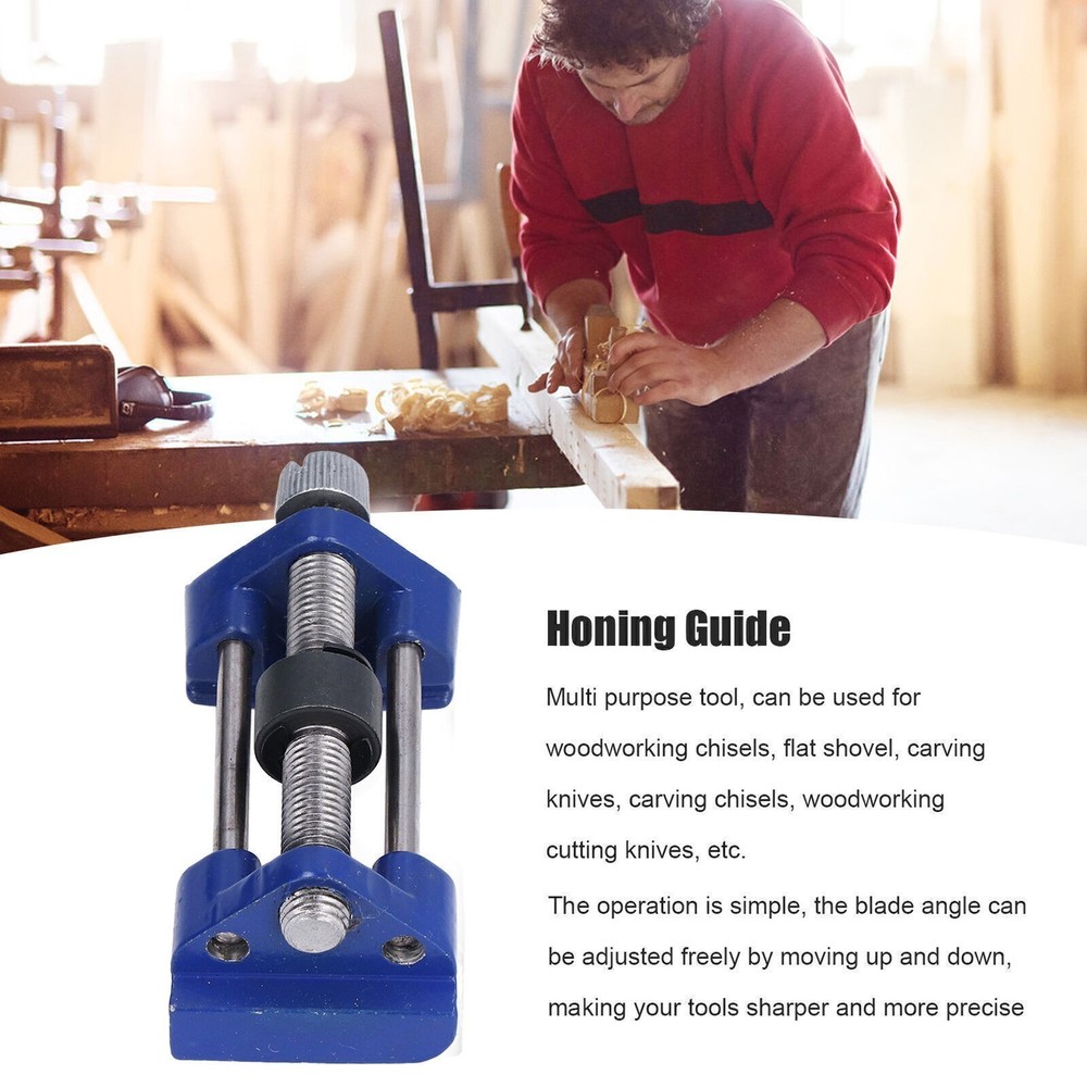 Honing Guide Woodworking Fixed Angle Adjustable Sharpener Jig for Chisels Planer
