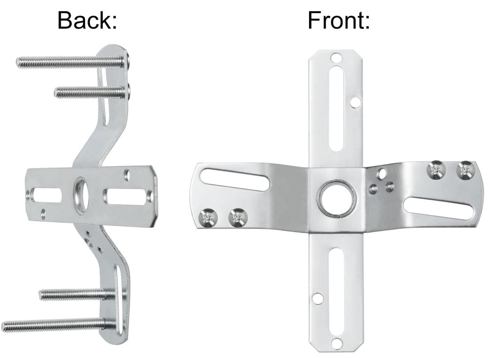 Qc Ceiling Light Fixture Mounting Bracket [Upgraded Crossbar-1, Silver