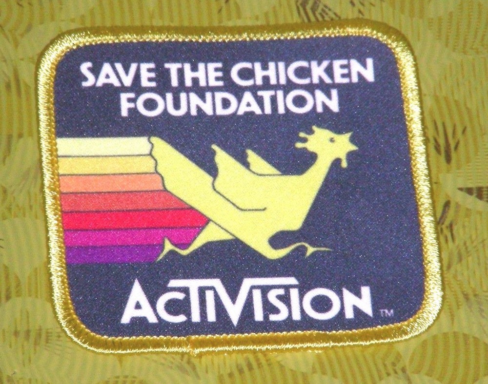 👀🕹 ~ Atari Video Game Vintage 80's Activision Award Patch -- Freeway ~