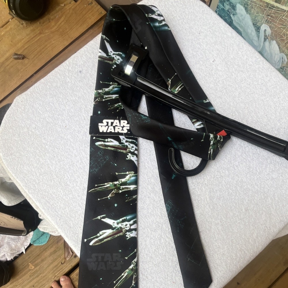 Original, authentic Star Wars Printed Necktie with Spaceship Design
