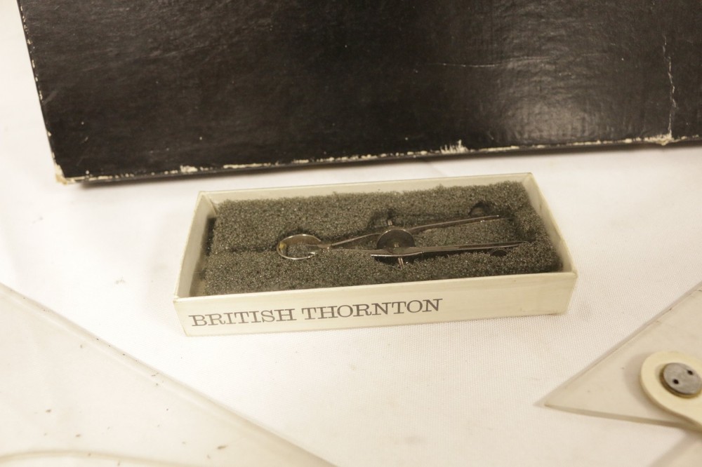 British Thornton Adjustable Set Squares Drafting Compass Rotring Tech Drawing