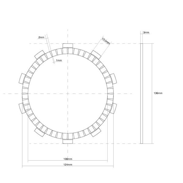 CLUTCH DISC TRIM FCC