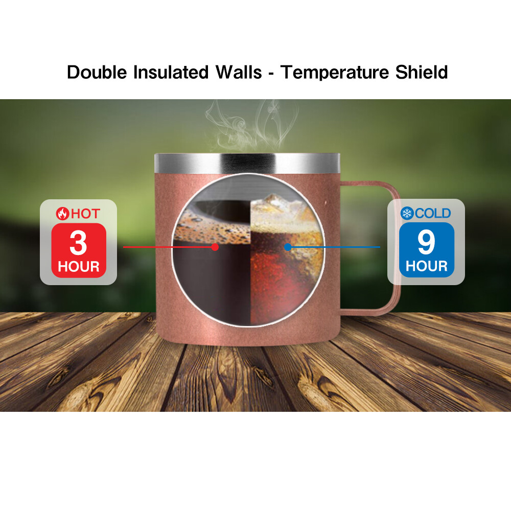 16oz Stainless Steel Mug Sip Lid Vacuum Double Wall Insulated Coffee Tumbler