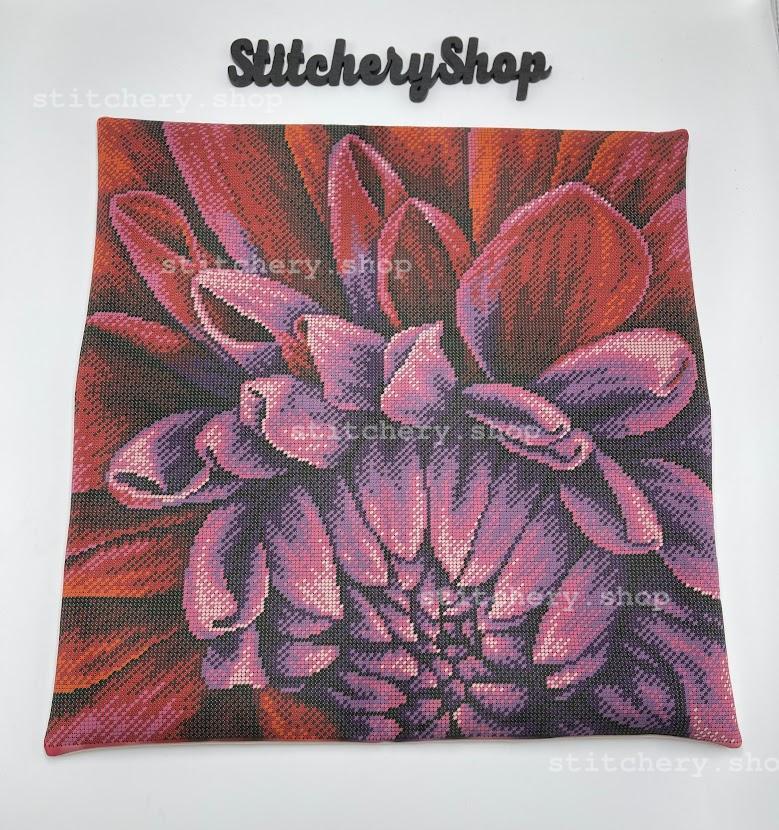 Bead embroidery pillowcase kit "Grisanthemum"