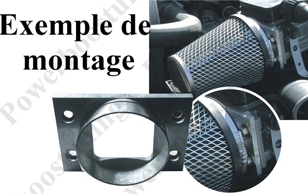 Square Rectangular Ring Reducer Necklace For Car Flow Meter Filter