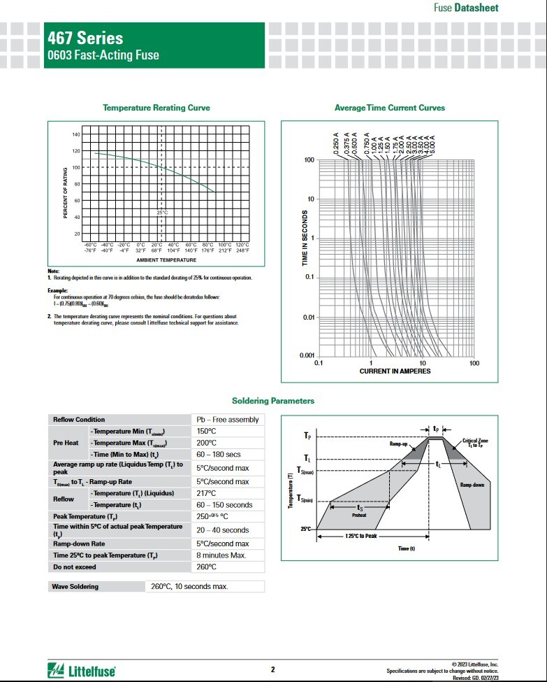 Littelfuse SMD 0603 3A 32V 467 Fast Acting Blow Fuse Code P- USA SHIP 10pcs