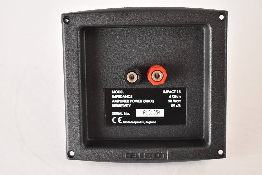 Single Celestion Impact 15 Speaker Crossover Binding Post