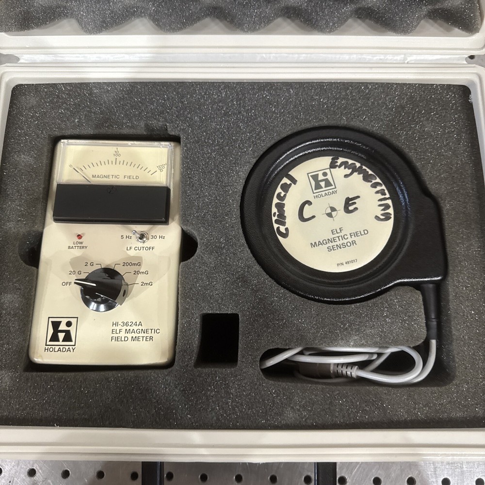 ETS Holaday HI-3624A ELF Magnetic Field Meter Survey Tool with 491017 Sensor