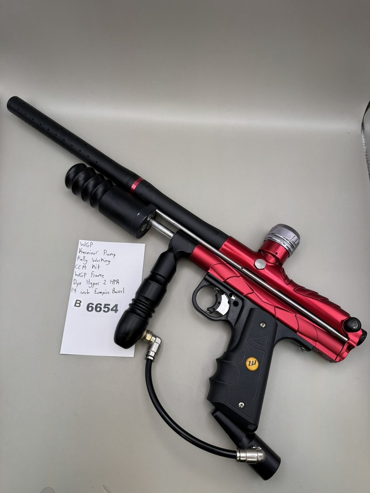 WGP Paintball Pump Fully Working CCM Kit Frame Red