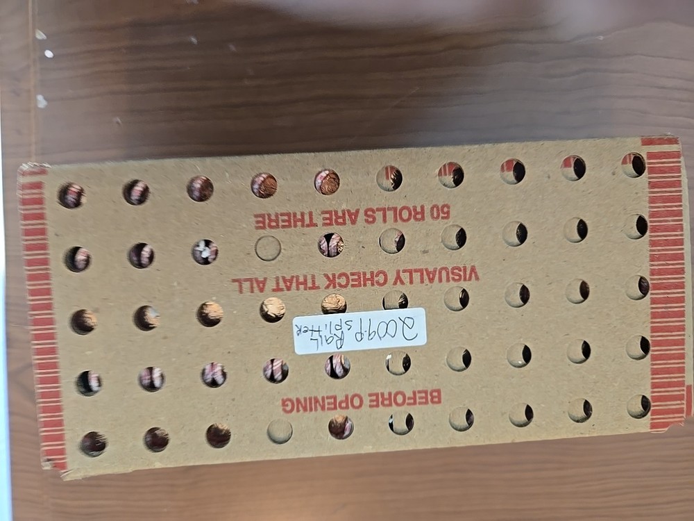 2009 Rail Spiltter Lincoln Cent 50 Roll Box P Mint Unopened