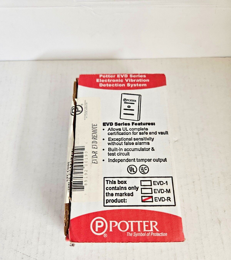 Potter EVD-R Electronic Vibration Detector Remote NEW (Open Box)