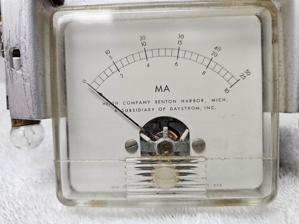 Heathkit Apache TX-1 Multi-Meter from Front Panel with Lamps
