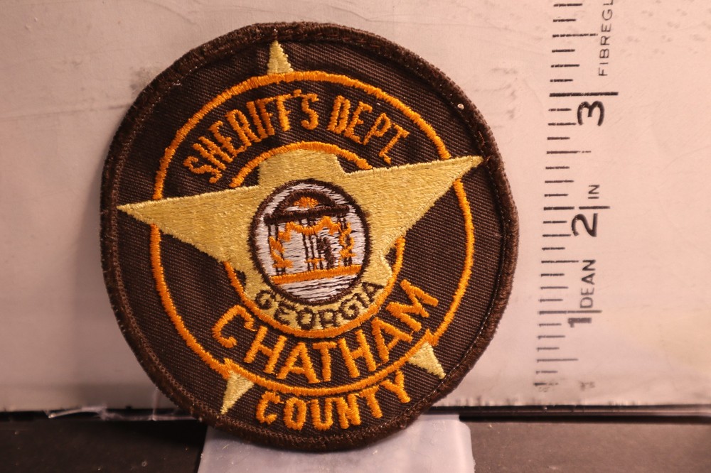 police patch   CHATHAM COUNTY SHERIFF    GEORGIA