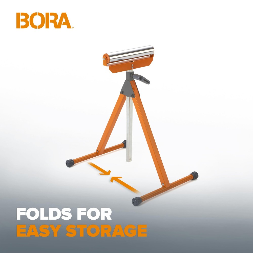 BORA Roller Stand, Adjustable Height Support Stand for Woodworking, Outfeed