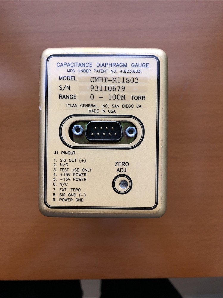 Ryland General Capacitance Giaphragm Gauge model CMHT-M11S02 range 0-100 Torr