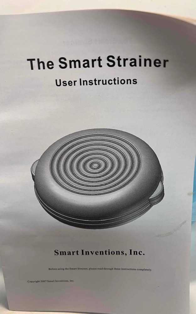 New The Smart Strainer Multi-Use Strainer, Drainer, Marinates, Cooker, Steamer
