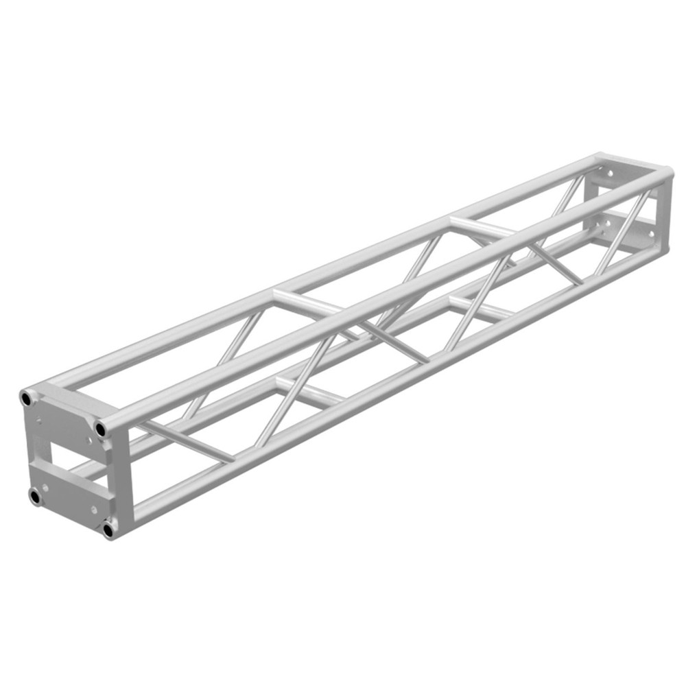 Global Truss DT-GP Square 8FT End Plated Straight Segment [DT-GP8]