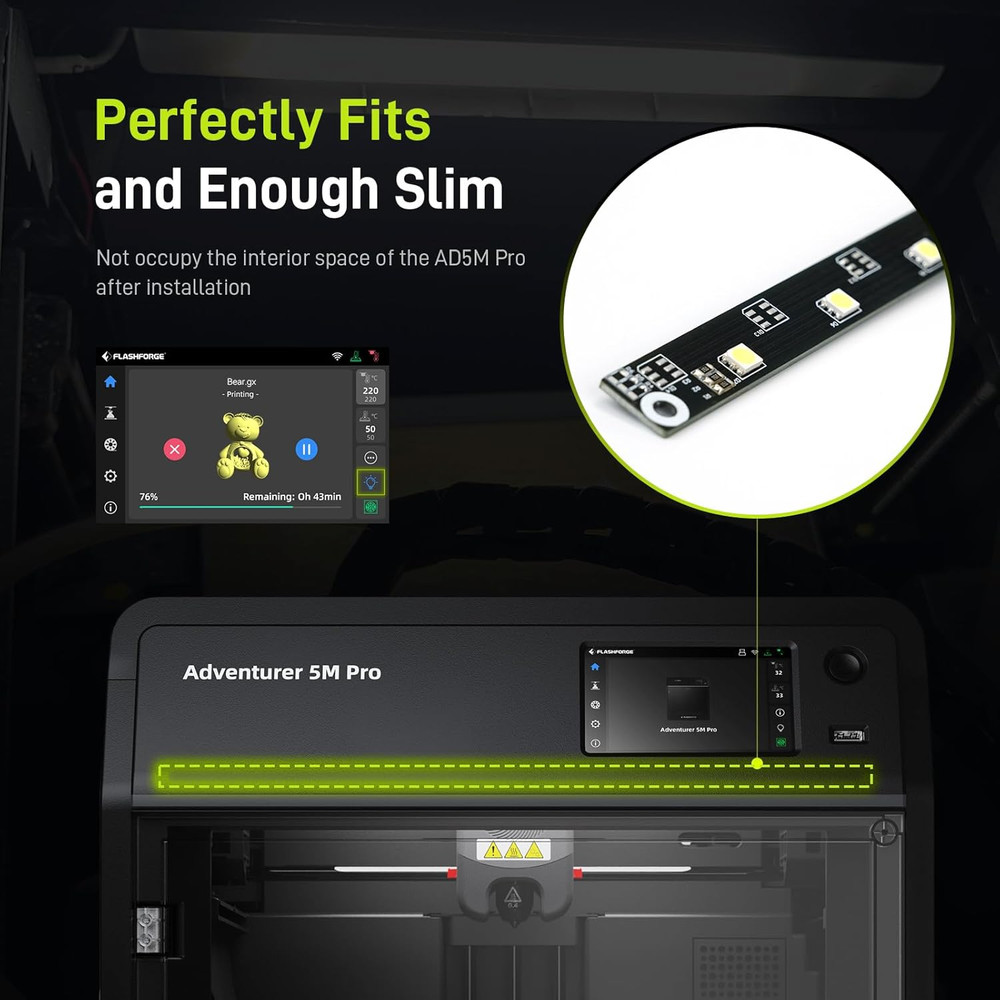 Official Original Flashforge Adventurer 5M Pro 3D Printer LED Light