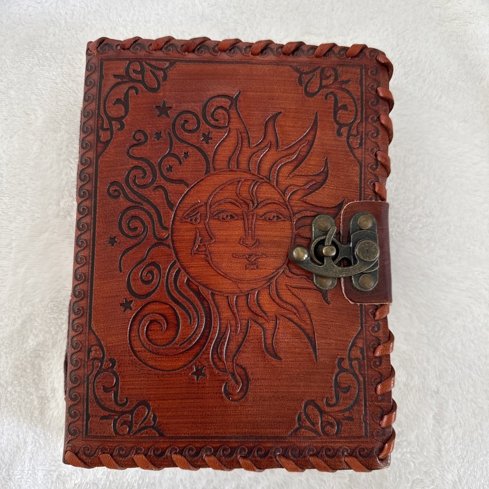 Sun Moon Leather Journal - NEW