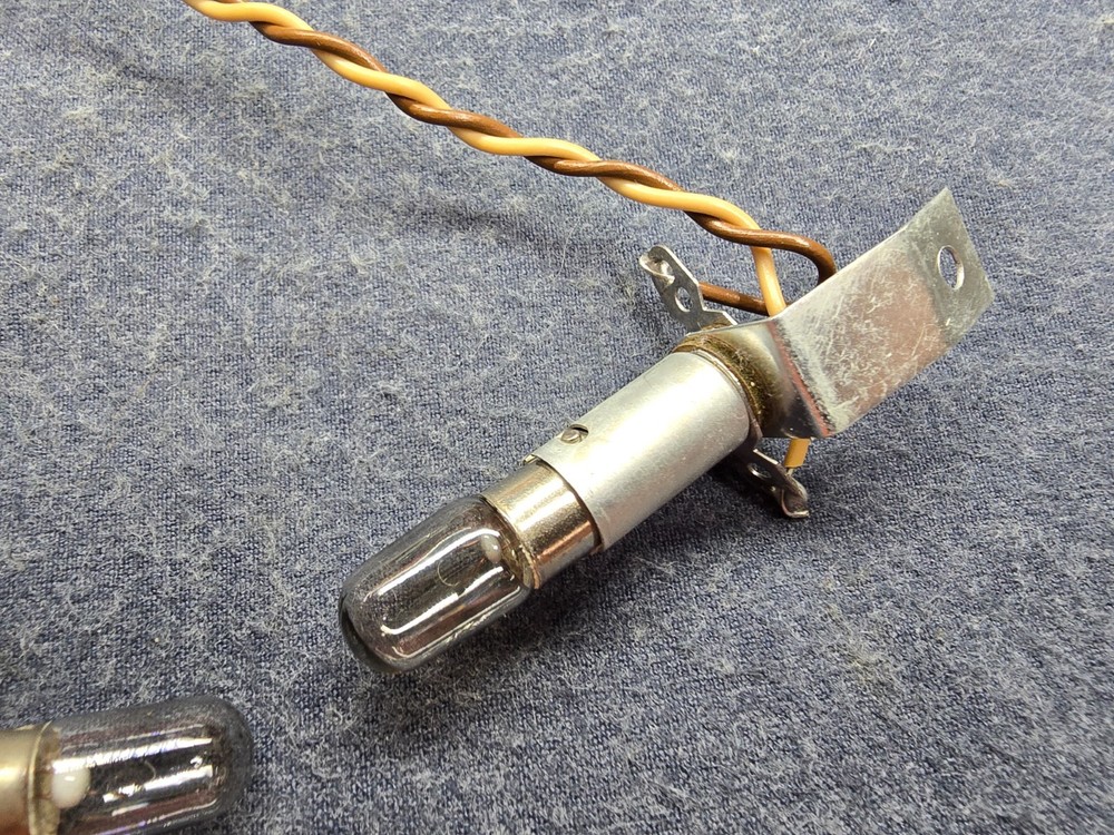 Heathkit HW 100 Radio Transceiver Parts - 2 Back Light Dial Lamp Assemblies