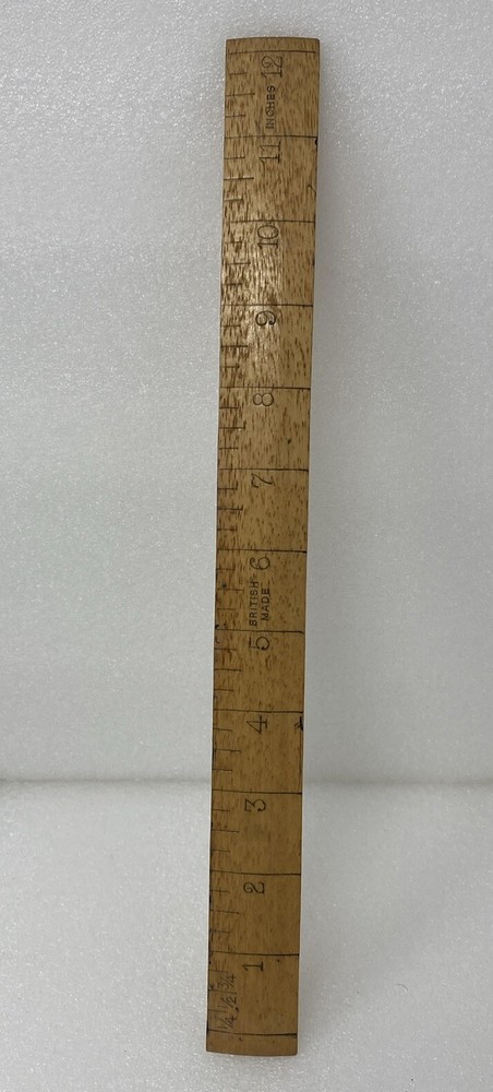 Vintage British Made wood Engine Divided Rulers – X3