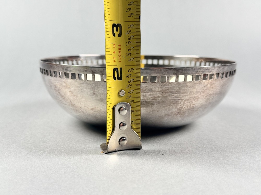 Richard Meier Silver Plate “Skyscraper” Bowl Designed for Swid Powell
