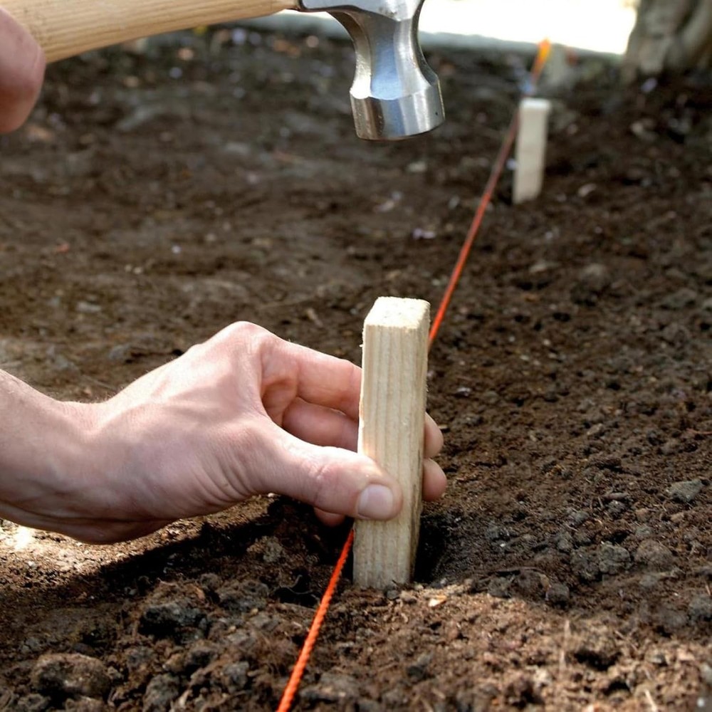 Romeda Mason Line #18, 500 Ft Orange String, Construction Twine for