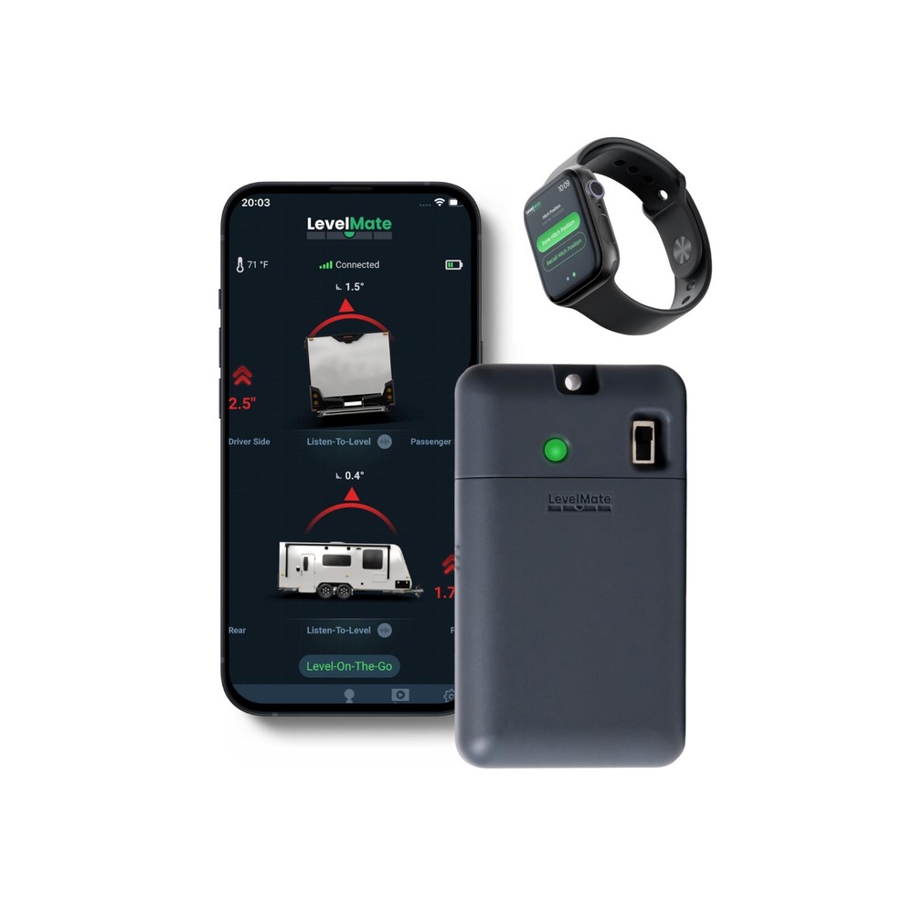 LogicBlue Technology LevelMateMAX Wireless RV Leveling System, Bluetooth Leve...