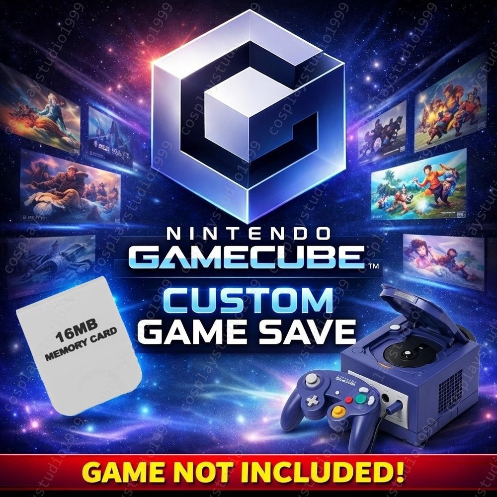 GameCube Unlocked 100% Custom GameCube Memory Card