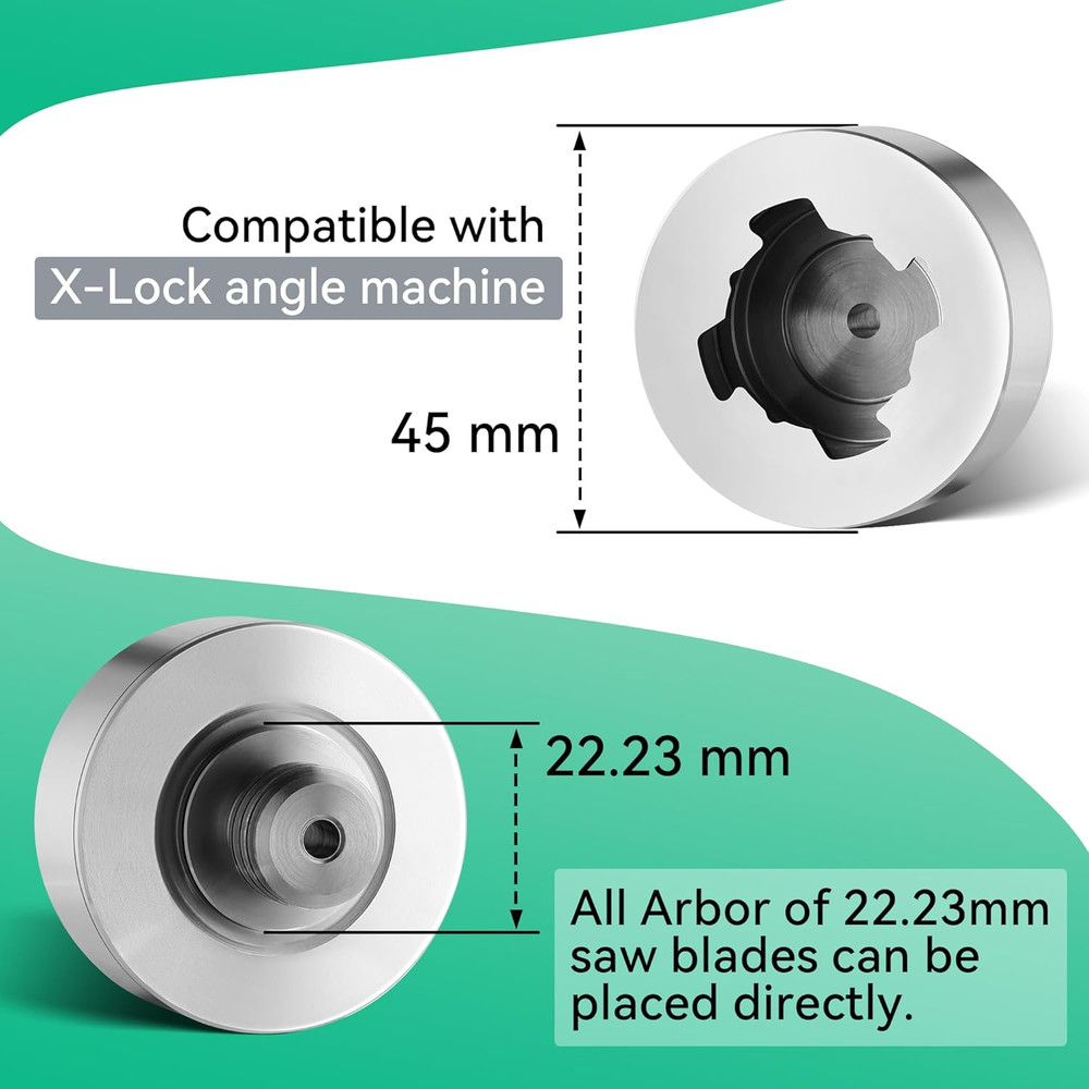 Grinder Lock to 5/8''-11 Thread, Compatible with XLOCK Angle Grinder Cutting Bla