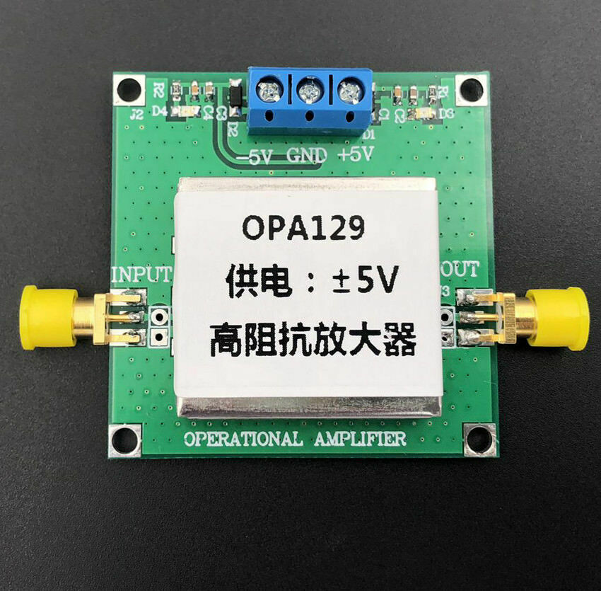 High Impedance Amplifier Module OPA129 Electrode Signal Transform I/V Conversion