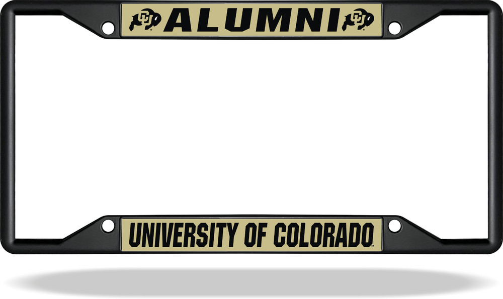 Colorado CU ALUMNI Black License Plate Frame
