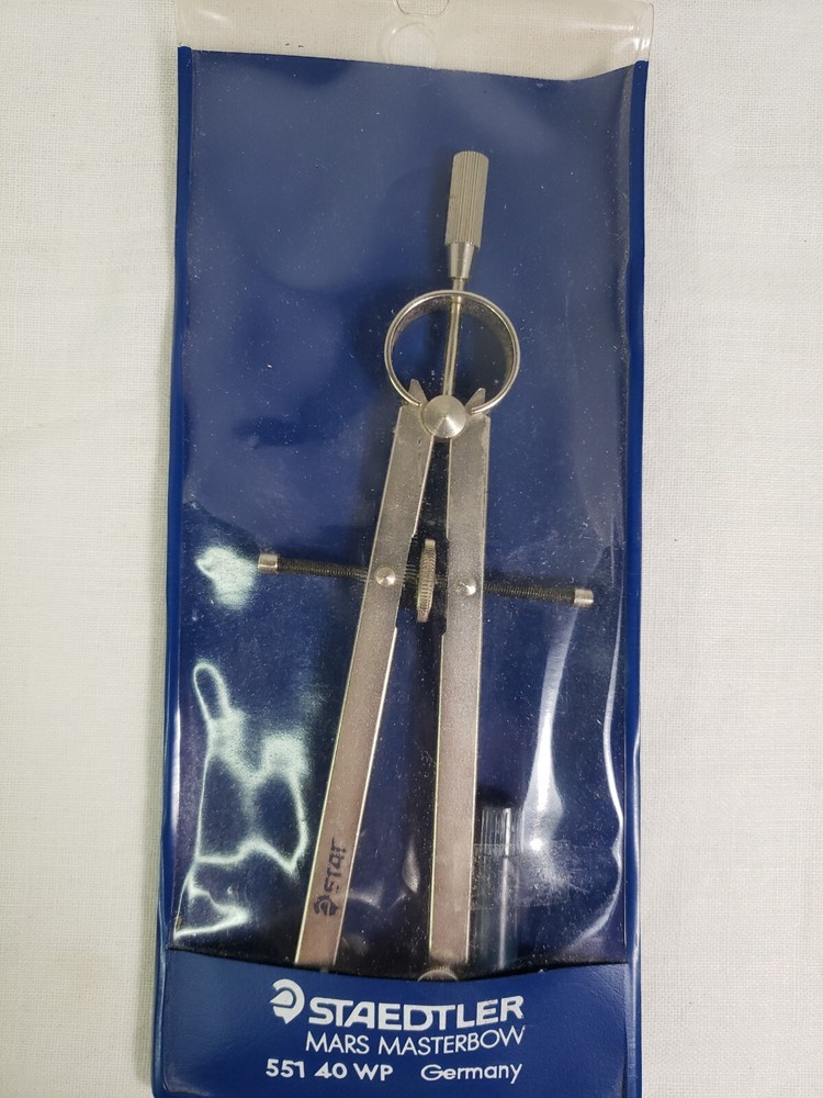 Vintage Staedtler Mars Masterbow Precision Compass 551 40 WP Germany