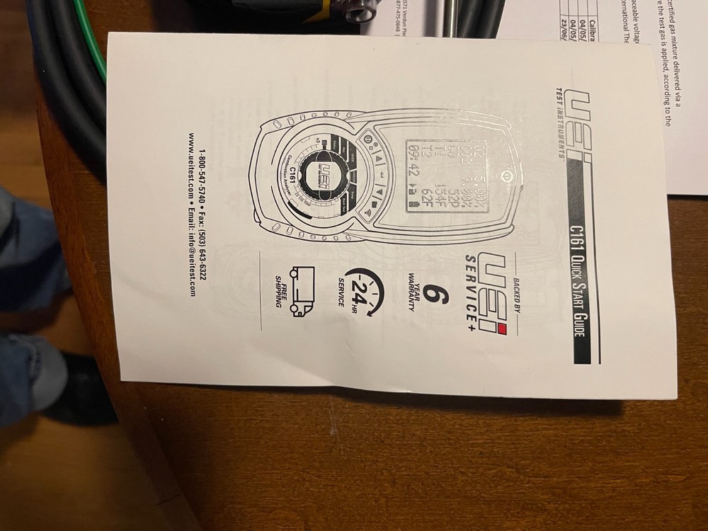 UEi C161 - Residential Combustion Analyzer