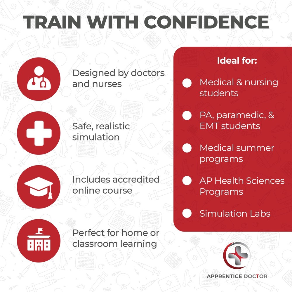 Phlebotomy Practice Kit with Online Training for Nursing Students & Phlebotom...