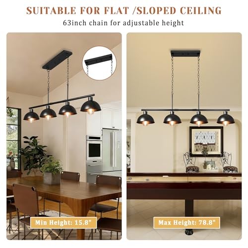 Pool Table Light for 7' 8' Adjustable Pool Table Lights Hanging Over Pool