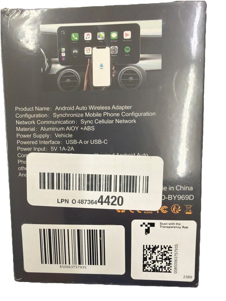 Wireless CarPlay Adapter, Wireless Car Screen Adapter