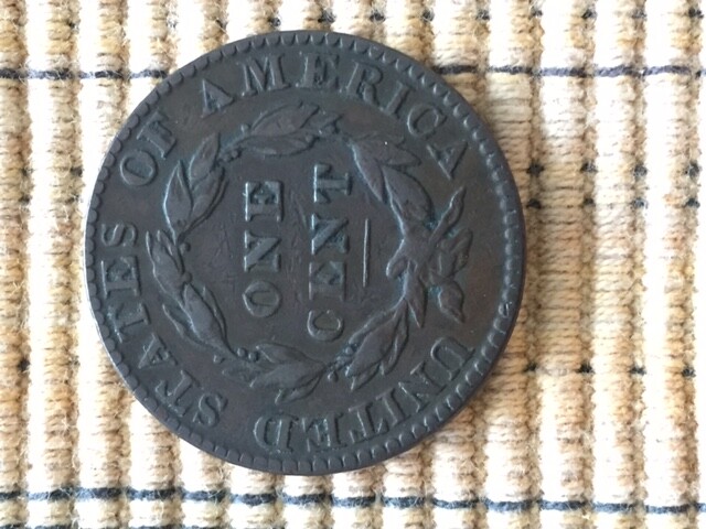 1822 CORONET HEAD LARGE CENT