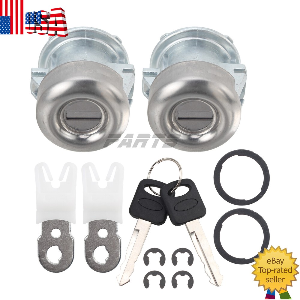7C3Z1521990A For Ford Doors or Tailgate Key Lock Cylinder With 2 Keys Set